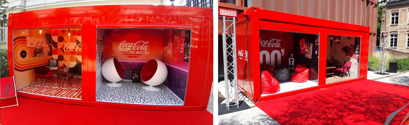 kontener modułowy dla Coca Cola